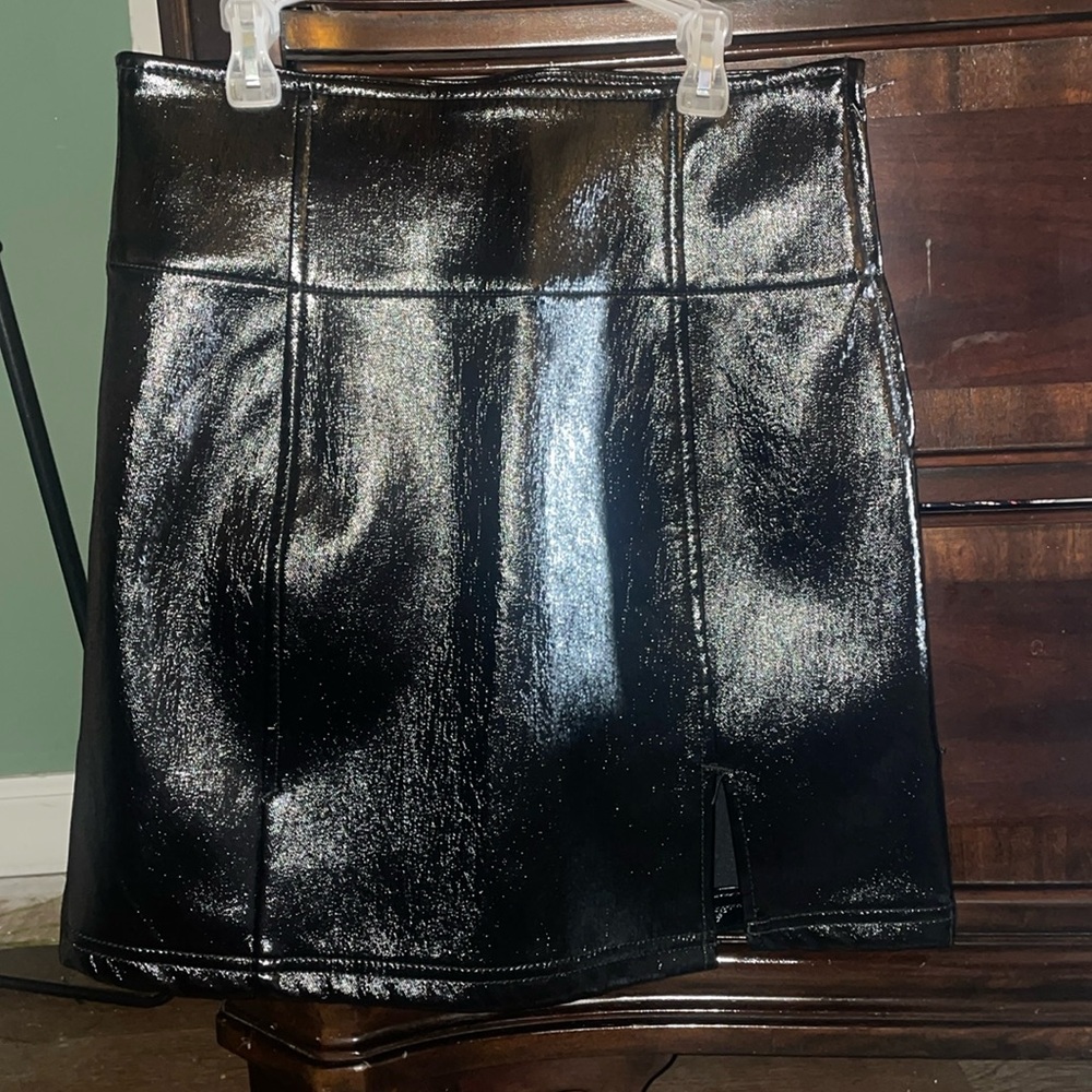 Free People Faux Leather Skirt